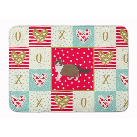 Carolines Treasures 19 x 27 in. Ragdoll No.1 Cat Love Machine Washable Memory Foam Mat CK5686RUG